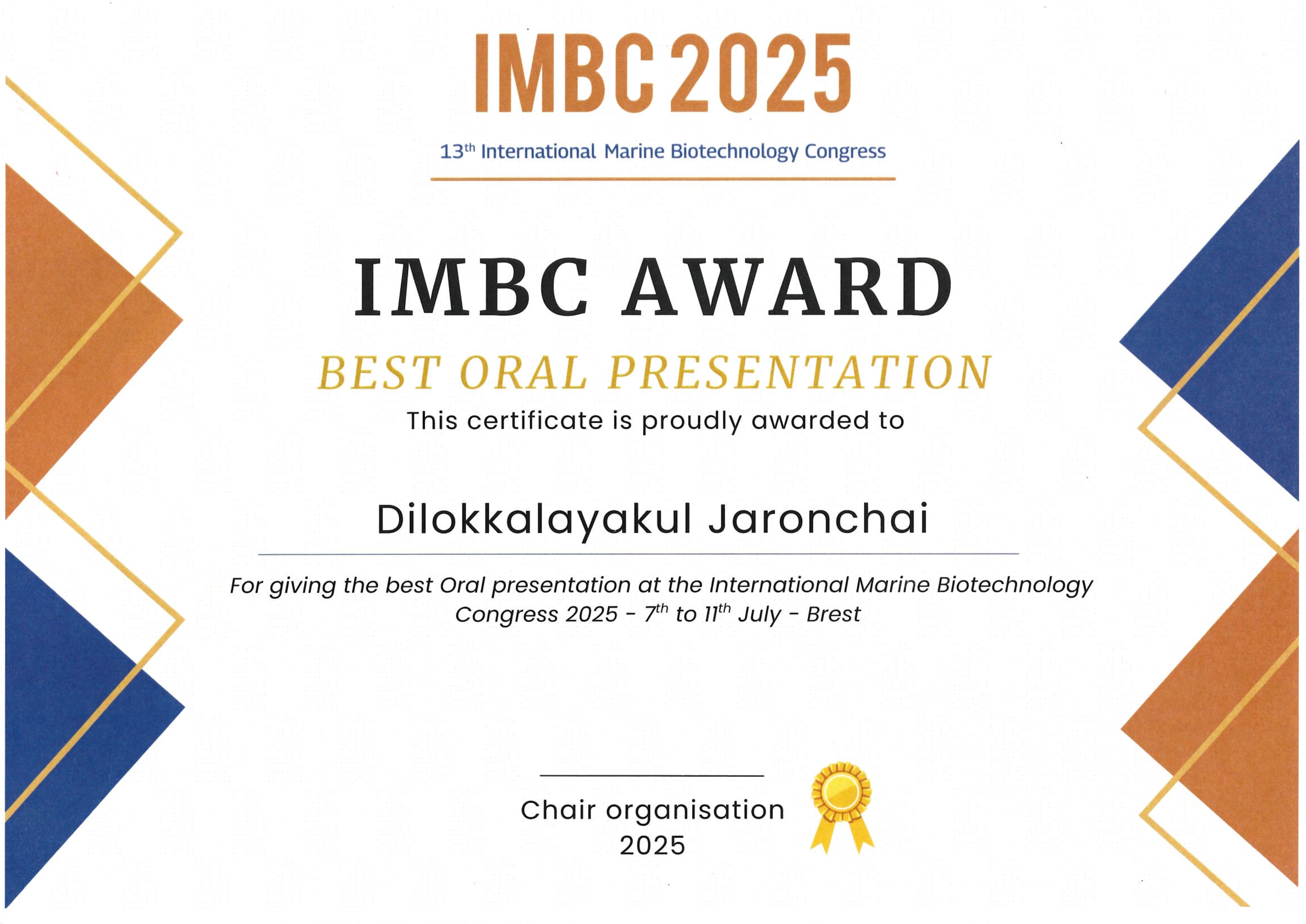 Image from IMBC2025 Oral Presentation Awards - Automated Taxonomic Identification of Marine Plankton